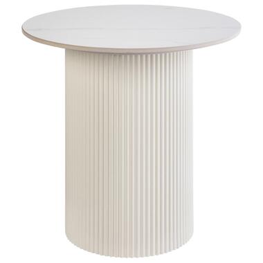 LEONA - Bijzettafel - Lichtbeige - Gesinterde steen product