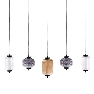 SULLANE - Hanglamp 5 lampen - Meerkleurig - Glas product