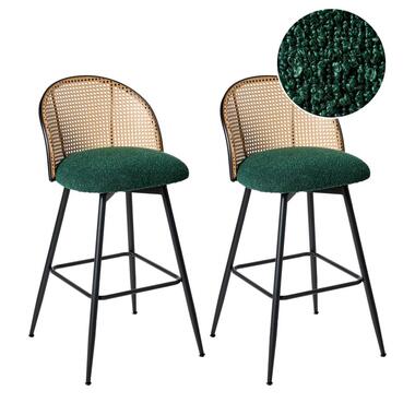 Lot de 2 chaises de bar NATHAN Vert product