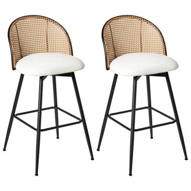 Lot de 2 chaises de bar NATHAN Blanc product