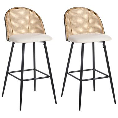 Lot de 2 chaises de bar CORNELL Métal Noir product