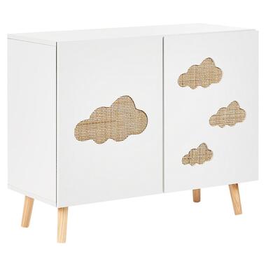 CLOUDY - Dressoir - Wit/Lichthout - MDF product