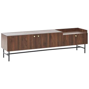 LISMORE - TV-meubel - Donkerhout - Vezelplaat product