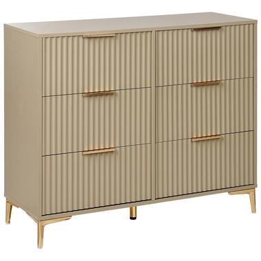 WALCOTT - Ladekast met 6 lades - Beige - MDF product