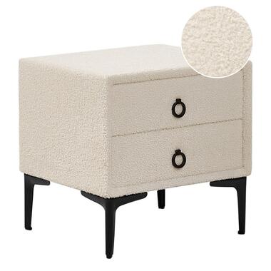 SEZANNE - Nachtkastje - Gebroken wit - Bouclé product