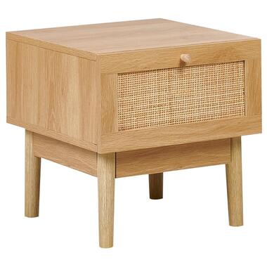 Table de nuit à 1 tiroir NIVO Marron clair product