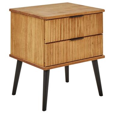 Table de nuit à 2 tiroirs TIMMINS Bois de pin Marron product