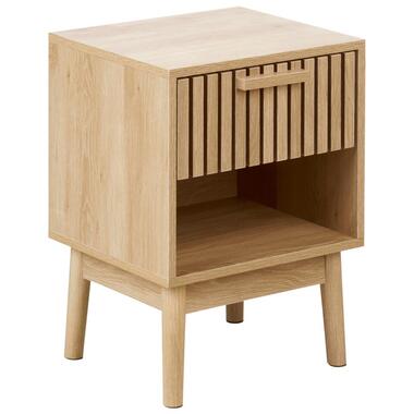 Table de nuit à 1 tiroir LYNWOOD Marron clair product