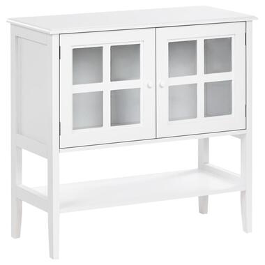 INLET - Glazen vitrinekast - Wit - MDF product