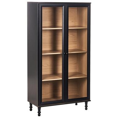 TINGLEDALE - Vitrinekast - Zwart - 80 cm - Hout product