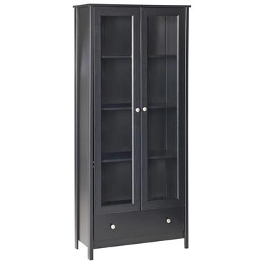 NORNALUP - Vitrinekast - Zwart - Glas product