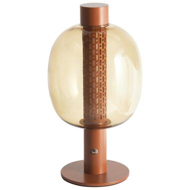 PULANGI - Tafellamp - Bruin - Aluminium product