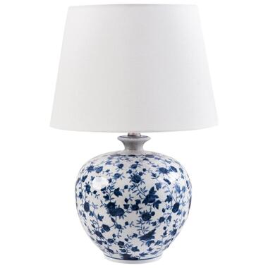 Lampe à poser SILVES Porcelaine Blanc/bleu product
