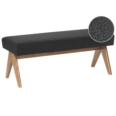 Banc TAMRE Bouclé Noir/ Marron foncé product