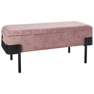 Banc de rangement WARREN Tissu chenille Rose product