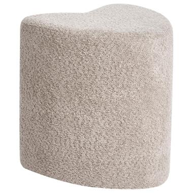 Pouf SCOTIA Tissu chenille Marron clair 40 cm 33 cm 44 cm product