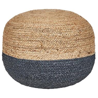 Pouf DUKI Jute Bleu marine 50 cm 50 cm 40 cm product
