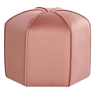 Pouf WISHEK Velours Rose 45 cm 45 cm 42 cm product
