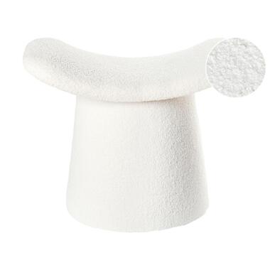 Pouf Touffeté RIDDLE Bouclé Blanc cassé 57 cm 38 cm 46 cm product