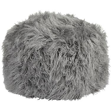 Pouf TUKKI Fourrure synthétique Gris 50 cm 50 cm 30 cm product