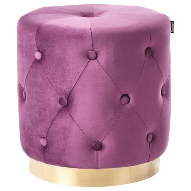 Pouf CARROLLTON Velours Pourpre 40 cm 40 cm 41 cm product