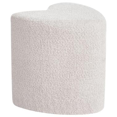 Pouf SCOTIA Tissu chenille Beige 40 cm 33 cm 44 cm product