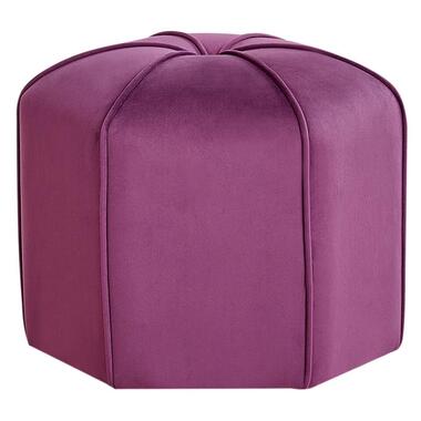Pouf WISHEK Velours Pourpre 45 cm 45 cm 42 cm product