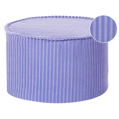 Pouf ZIKRIA Velours Violet clair 40 cm 40 cm 25 cm product