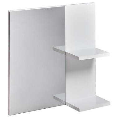 PELOTAS - Spiegel met wandplank - Wit - Vezelplaat product