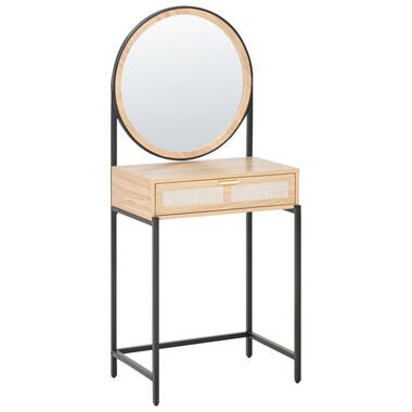 Coiffeuse avec miroir CASSIAR Marron clair product