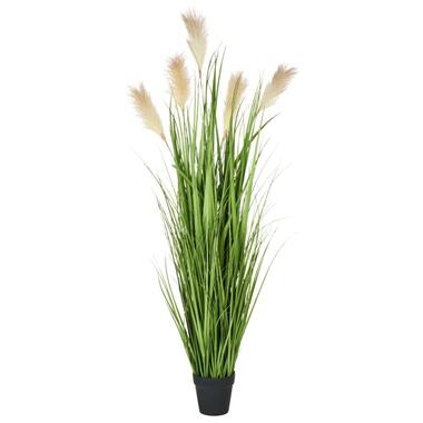 GRASS - Kunstplant - Groen - 130 cm - Synthetisch materiaal product