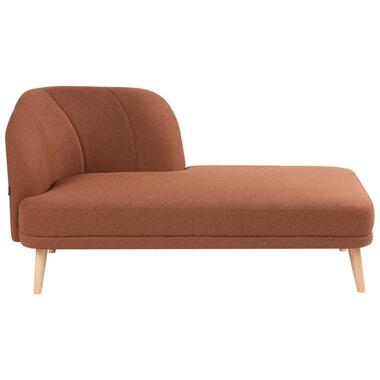 Chaise longue côté gauche TANLAY Tissu Marron doré product