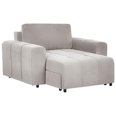 INNVIK - Chaise longue - Lichtgrijs - Polyester product