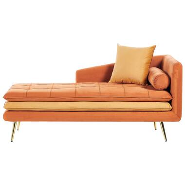 Chaise longue côté droit GONESSE Velours Orange product
