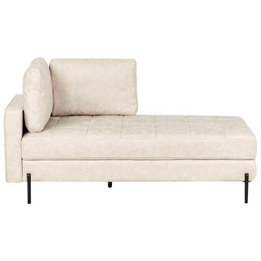 Chaise longue côté gauche REBAIS Cuir PU Beige clair product
