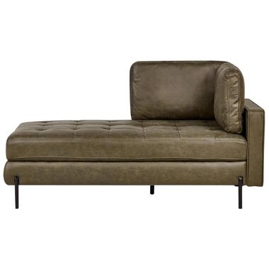 REBAIS - Chaise longue - Groen - Rechtszijdig - Kunstleer product