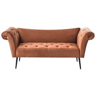Chaise longue NANTILLY Velours Marron doré product