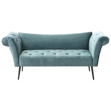 Chaise longue NANTILLY Velours Bleu paon product