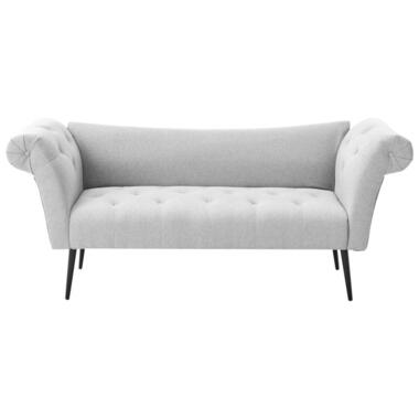 NANTILLY - Chaise longue - Lichtgrijs - Stof product