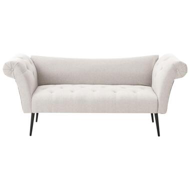 NANTILLY - Chaise longue - Lichtbeige - Stof product