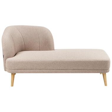 Chaise longue côté gauche TANLAY Tissu Marron clair product