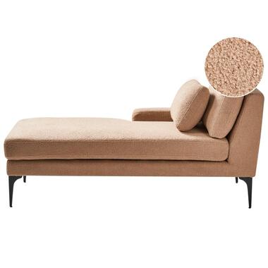 EWRON - Chaise longue - Zandbeige - Rechtszijdig - Bouclé product