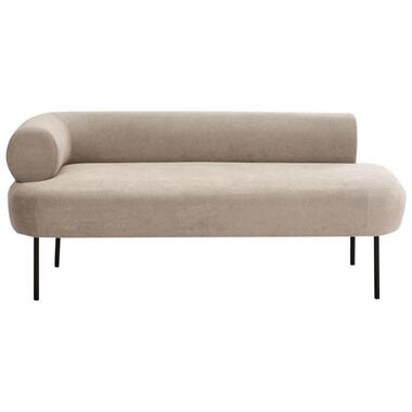 Chaise longue côté gauche MIRMANDE Tissu Taupe product