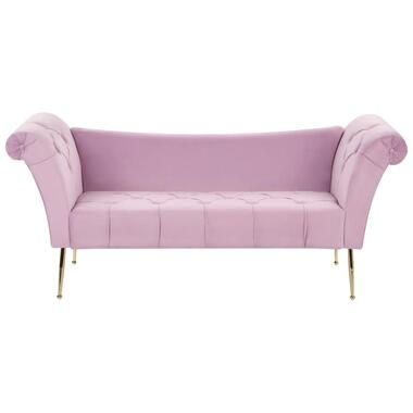 Chaise longue NANTILLY Velours Violet clair product