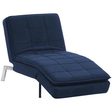 Chaise longue LOIRET Tissu Bleu marine product