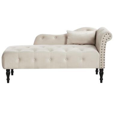 Chaise longue côté droit IVRY Velours Beige clair product