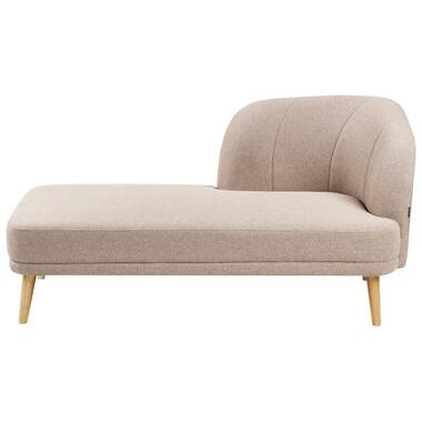 TANLAY - Chaise longue - Lichtbruin - Polyester product