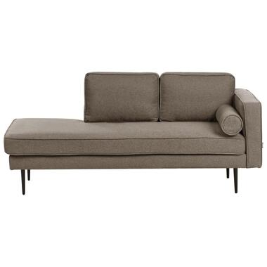 MIRAMAS - Chaise longue - Bruin - Rechterzijde - Polyester product