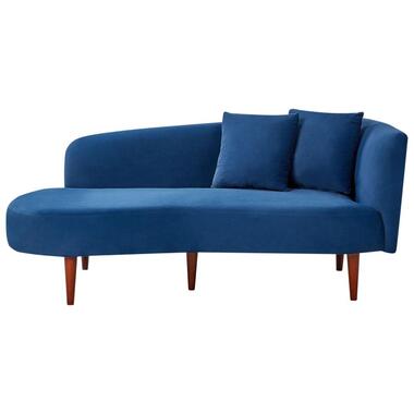Chaise longue côté droit CHAUMONT Velours Bleu marine product