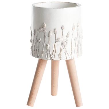 Cache-pot sur pied JANINA 24 cm Blanc cassé product
